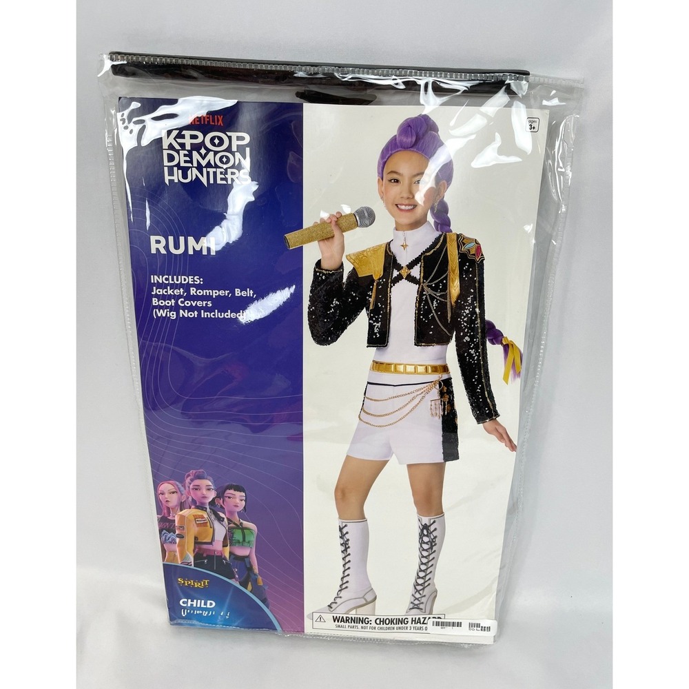 Spirit Halloween Child XS(3-4) K-Pop Demon Hunters Rumi Costume